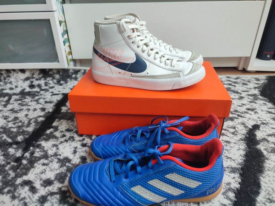 Buty Nike blazer + halówki adidas + adidasy z innej aukcji czrwone