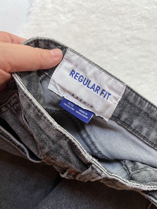 Spodnie męskie ciemne jeansy H&M