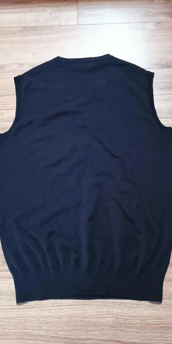 Bezrękawnik sweter Dressmann rozmiar m ciepły 100% wełna merino