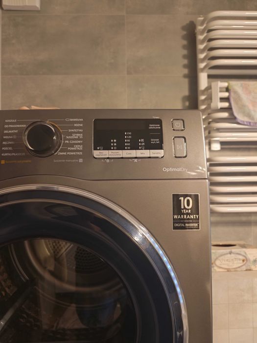 Suszarka Samsung 9 kg  Pompa ciepła  Inwerter kolor antracyt