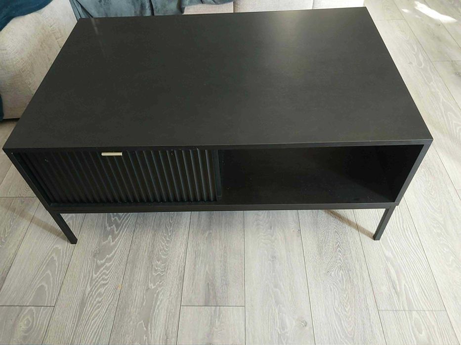 Stolik kawowy NOVA/VENUS 104×68 cm – czarny, 2 szuflady