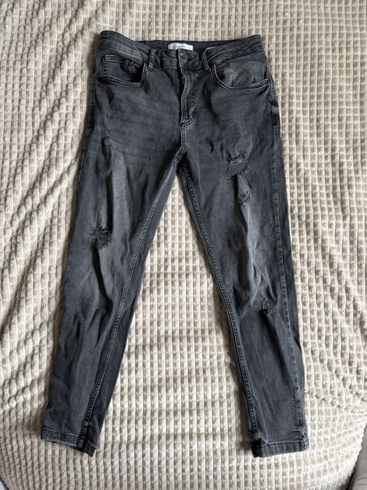 Jeans slim Reserved rozmiar 32 szare