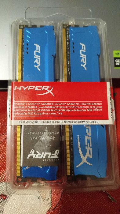 HyperX Fury 16GB (2x8GB) DDR3 1866MHz CL10 – Kit Dual Channel