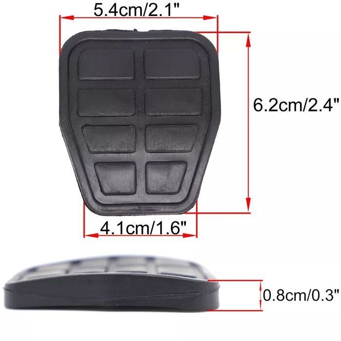 Capas Pedais Volkswagen Golf 2 3 Seat Ibiza Caddy - 3pcs