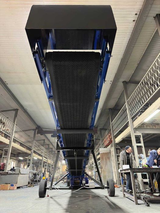 Погрузчик ленточный конвейер, стрічковий для завантаження барж,вагонів