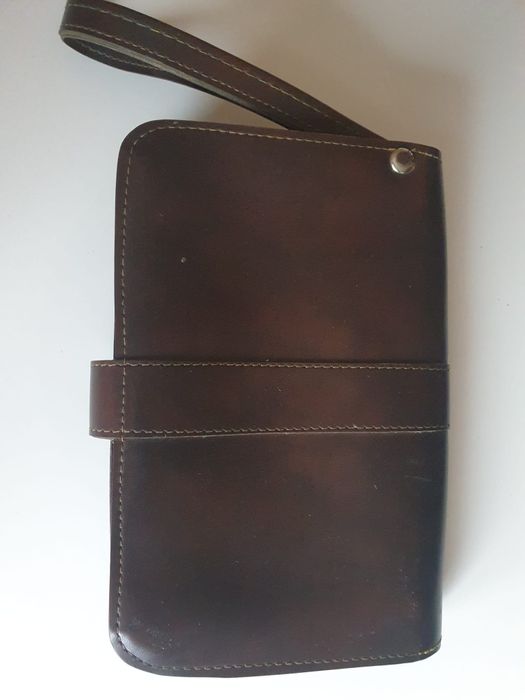 Vintage męska skórzana saszetka