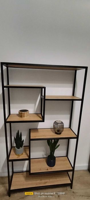 Konsola Regał Loft Półki Nowy