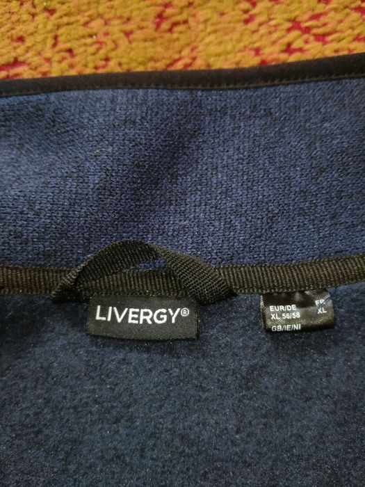 Флисовая кофта XL Livergy темно синий цвет флиска мужская