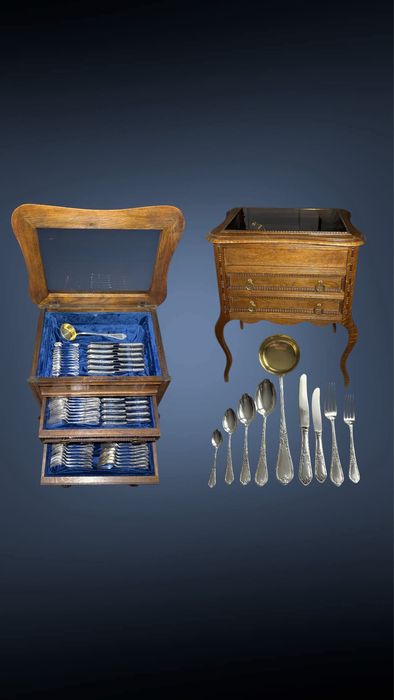 Антикварне столове срібло срібний сервіз серебряный  столовое серебро