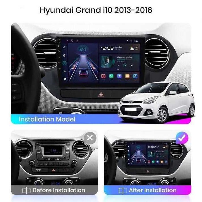 Hyundai Grand i10 2013-2016 – Radio Android 9" CarPlay