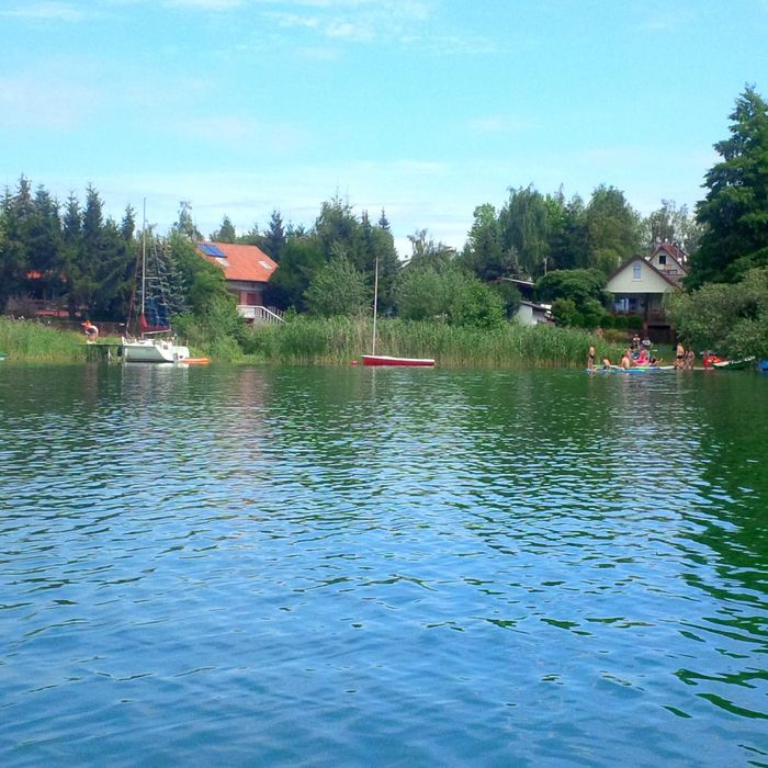 Domek łódka sup rowery Giewartów Jezioro Powidzkie