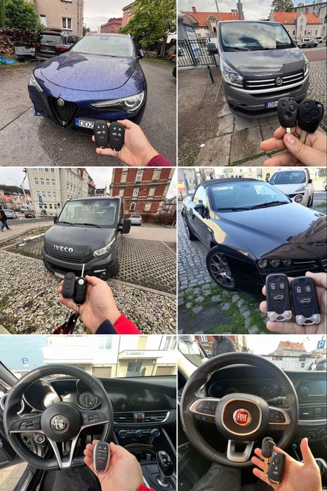 Kodowanie / Dorabianie kluczy  samochodowych np.Fiat, Alfa Romeo Iveco