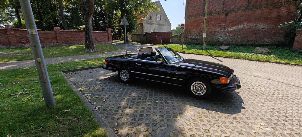 Auto samochód do ślubu Mercedes SL 380 R107 V8