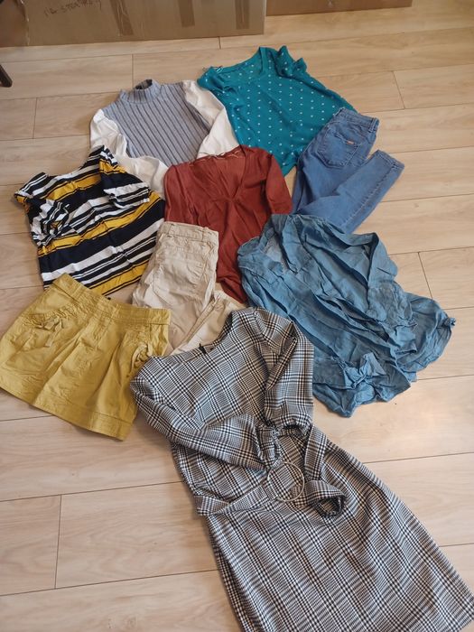 Paka ubrań dla kobiety rozmiar 34,10 sztuk w tym nowe ubrania