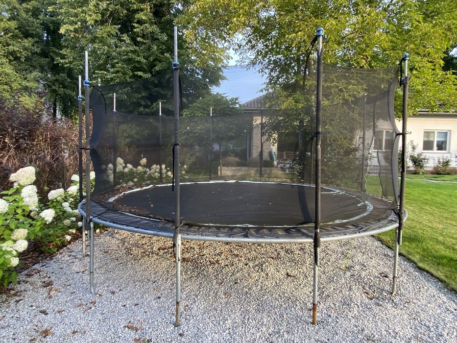 Trampolina ZIPRO Fitnes 488 cm 16 ft + nowa siatka zabezpieczająca