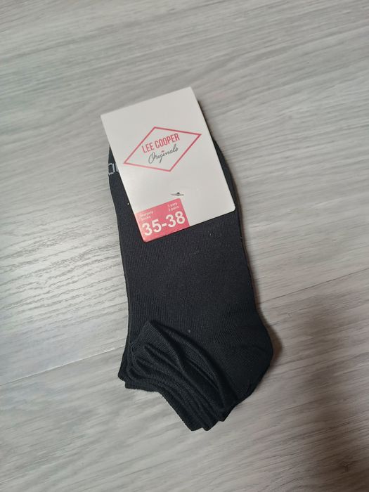 Nowe skarpetki 3 pary 35-38 czarne skarpety niskie stopki Lee Cooper