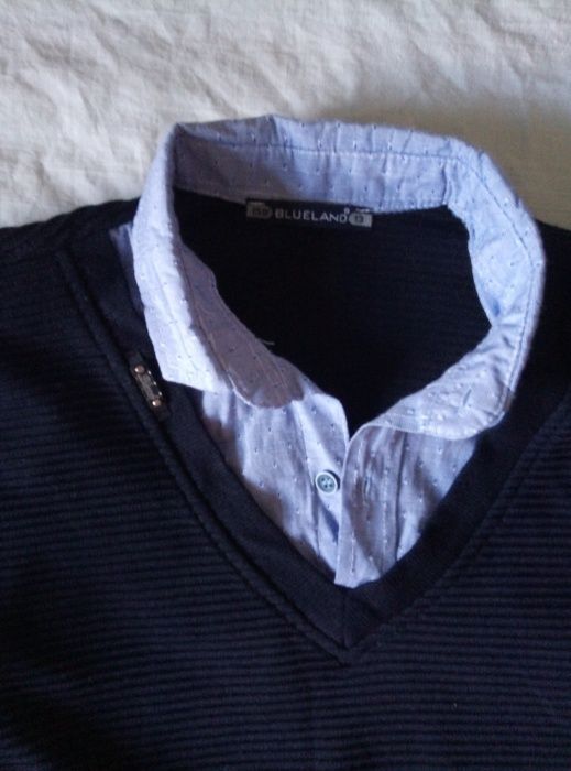 Кофта обманка для мальчика 10-13 лет. Рост 158. Турция. Blueland