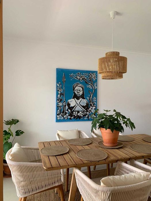 Mesa +  6 Cadeiras  SKLUM em madeira de acácia