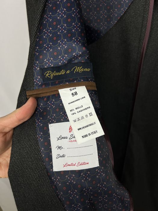 Linea Sartoriale Wool Cashmere Blazer піджак вовна кашемір сірий