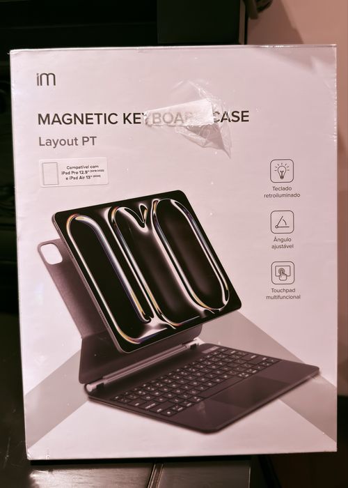 Capa teclado iPad Air 13 e iPad Pro 12.9 - NOVA