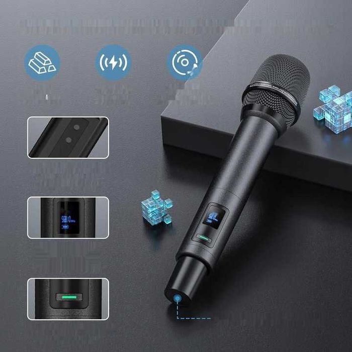 Mikrofony bezprzewodowe Bluetooth UHF karaoke, DJ, wesele Tonor TW790