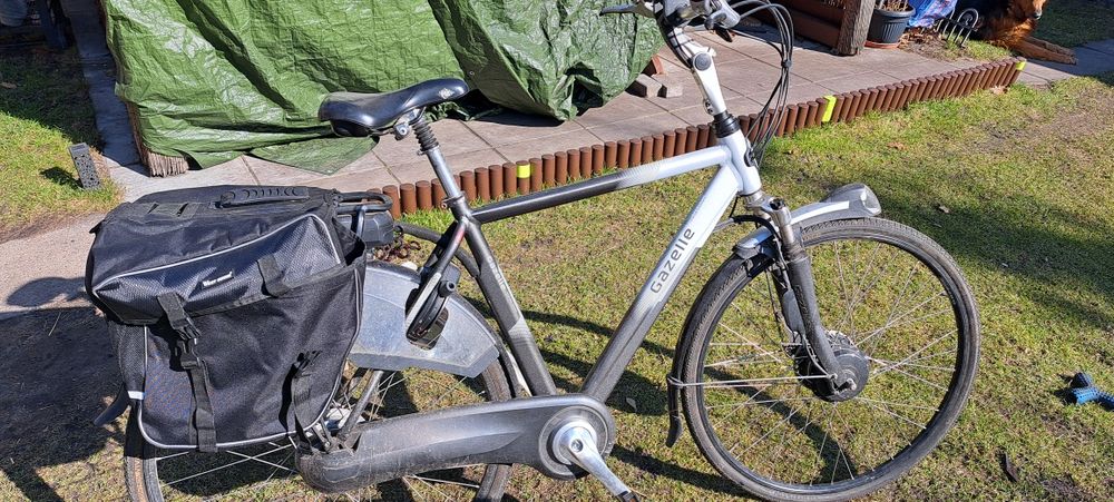 Rower gazelle oorange elektryczny męski  używany.