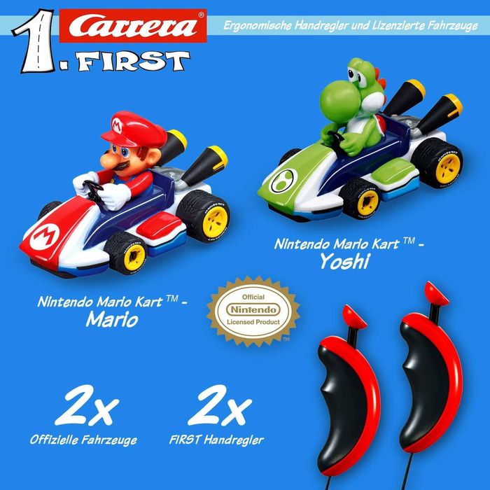 Carrera Tor Samochodowy Mario Kart 2,4m wiek 3+ Na Baterie