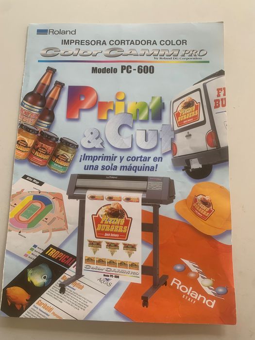 Plotter Roland de Corte e impressão