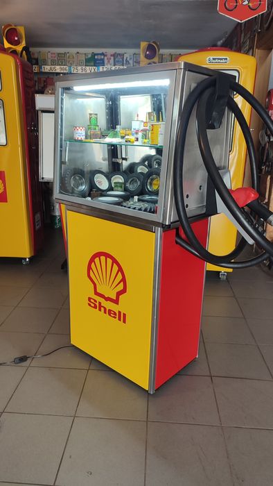 Bomba de gasolina shell expositor