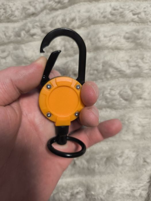 porta-chaves retráteis com cabo de aço de 60 cm, cordão com mosquetão