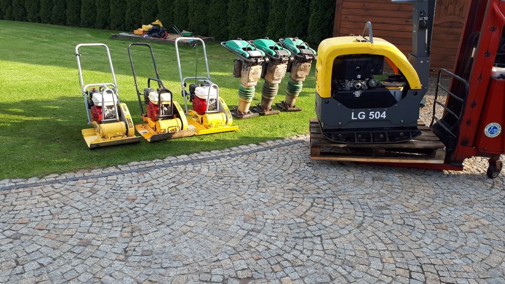 Wynajmę ubijak stopę skoczek wacker bomag zageszczarka od100 do 500 kg