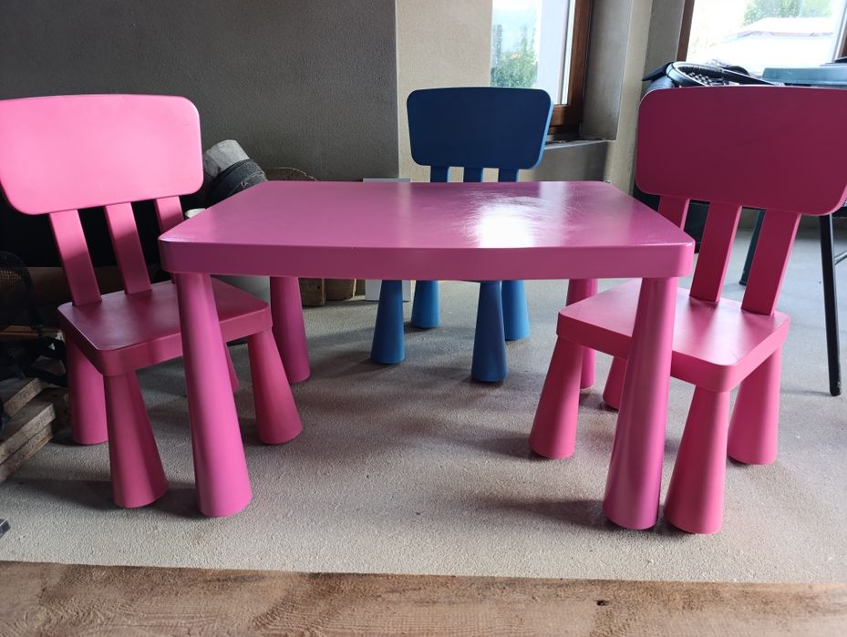Zestaw dziecięcy IKEA MAMMUT  (Różowe + Niebieskie)