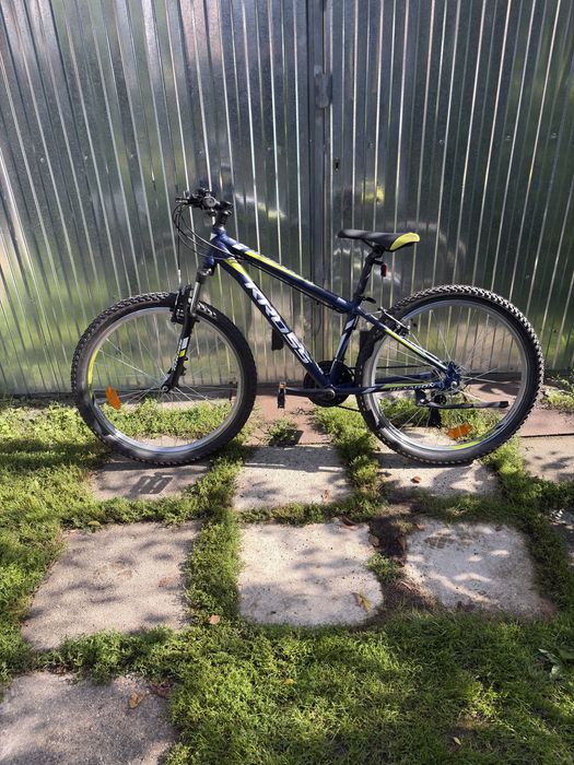 Rower górski Kross Hexagon – granatowy / limonkowy rama XS