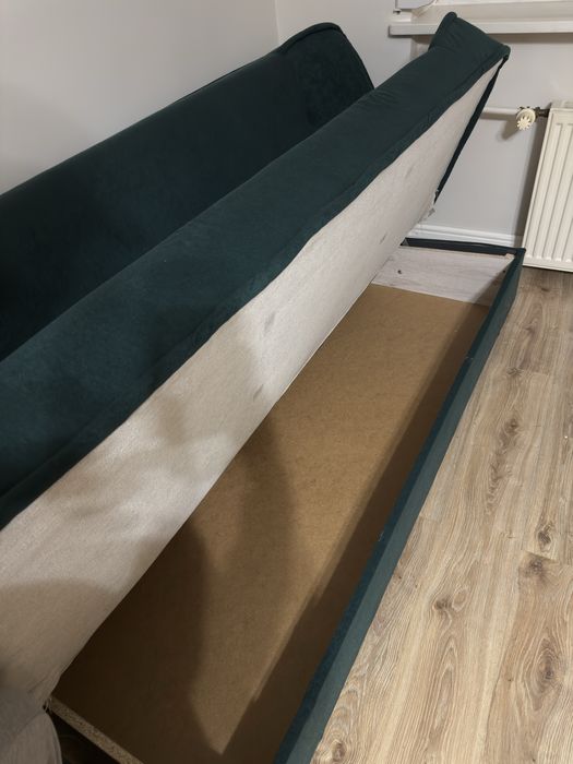 Kanapa zielona rozkładana