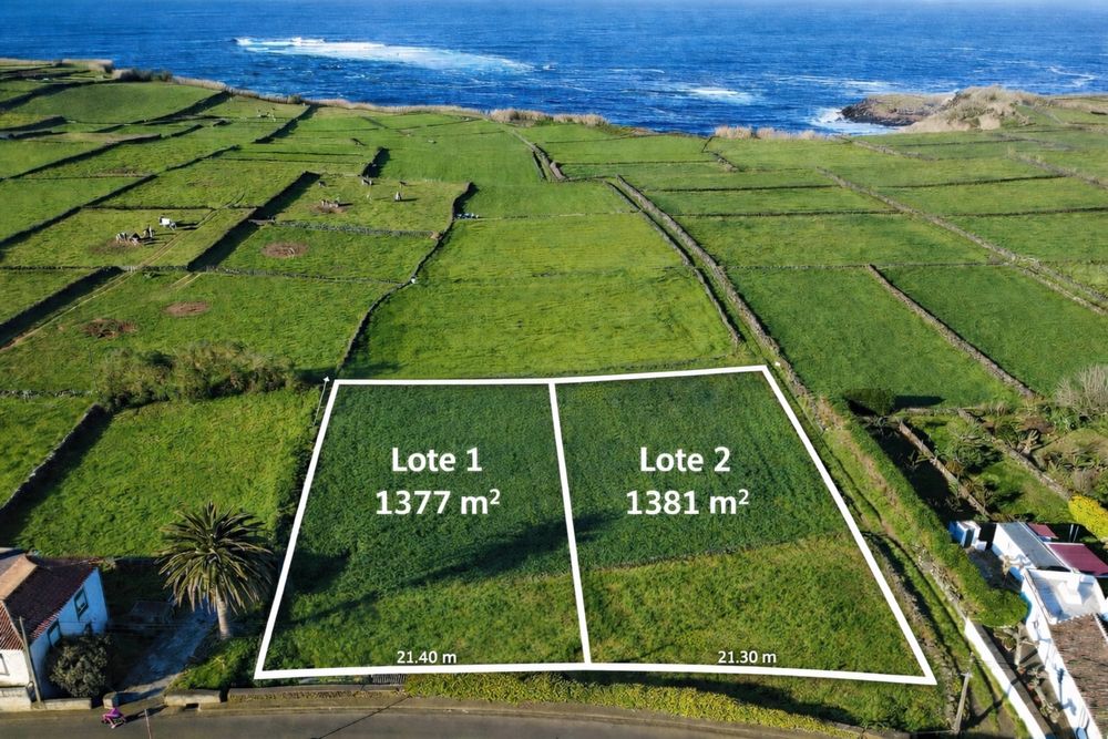 Terreno Urbano 1377m² com Vista Mar – Vila Nova, Ribeira da Areia