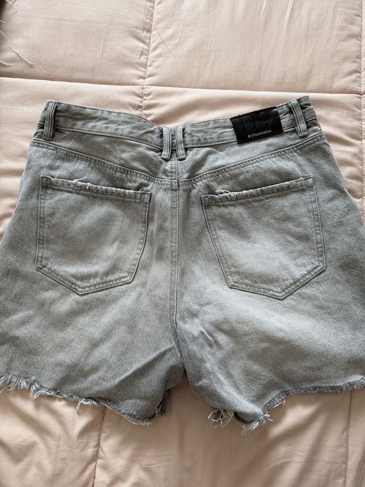 Calções de ganga cinzentos Stradivarius