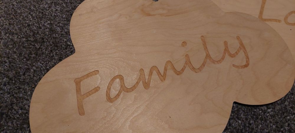 Chmurki ze sklejki love i family