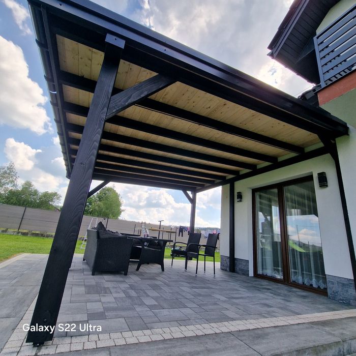 Zadaszenie tarasu 5x5 Led- podbitka