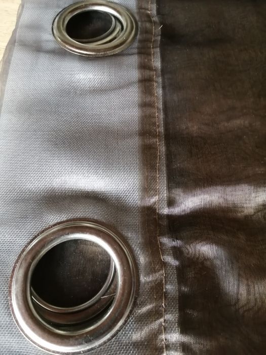 Cortinado organza castanho Novos