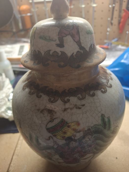 Pote em porcelana, fabricado em Macau (1975/1980) (