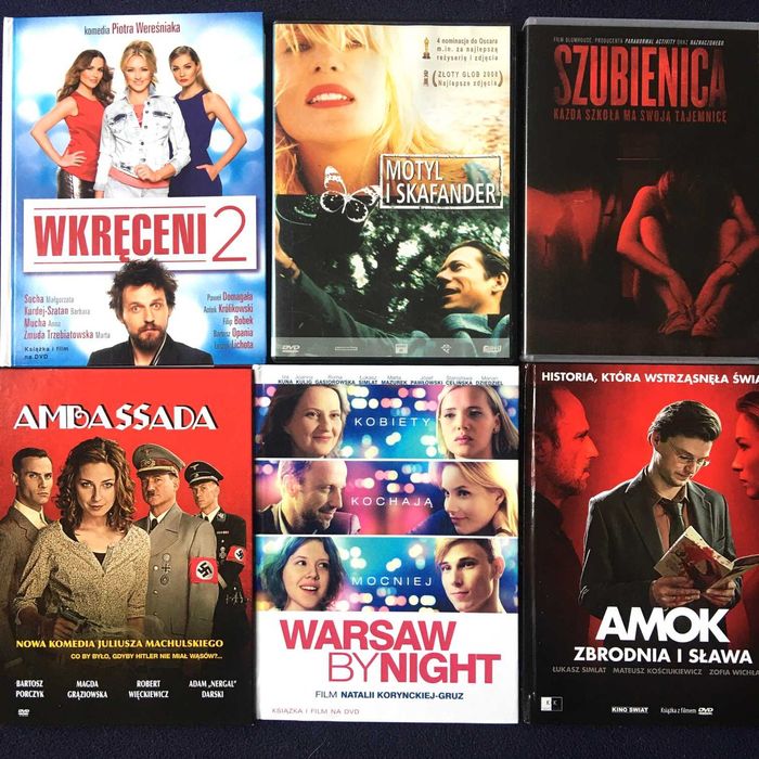 Zestaw filmów 12 sztuk DVD PL