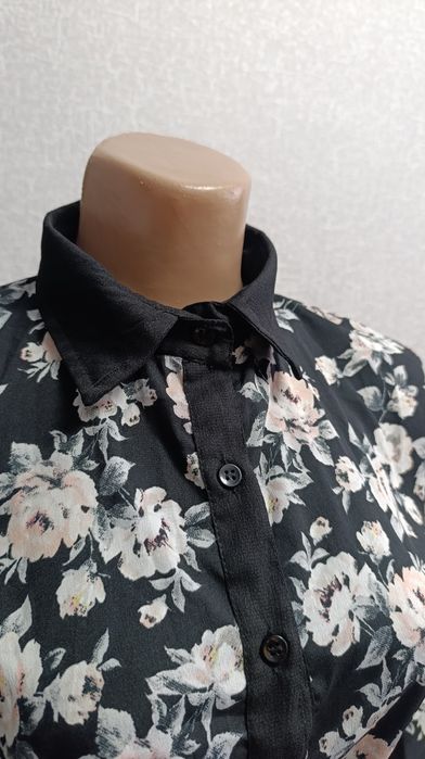 Сукня блуза з коміром і на пуговках