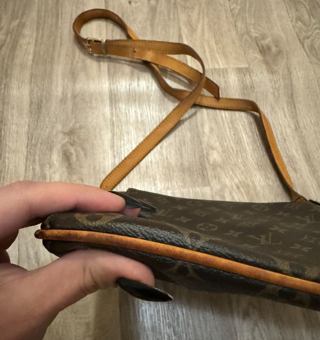 Сумка кросбаді кросбоді барсетка клатч канва і шкіра louis vuitton
