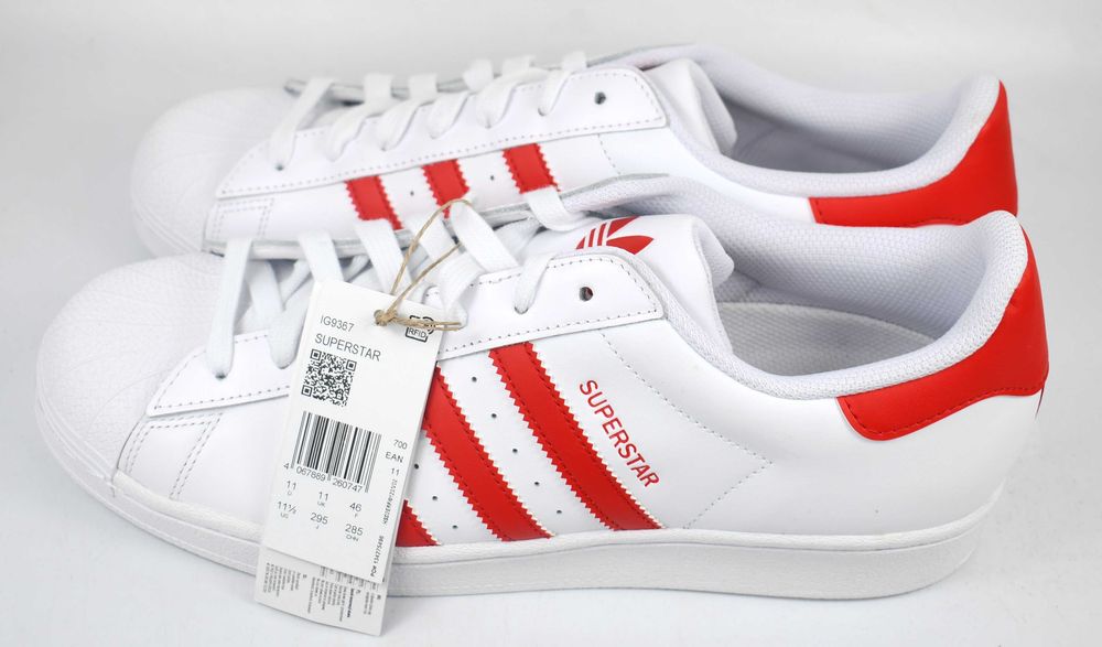 adidas Superstar Cloud White Better Scarlet IG9367 roz. 46