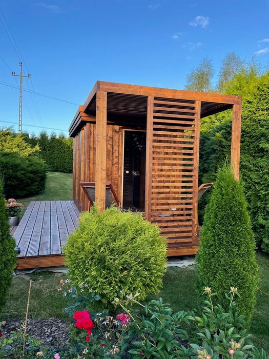 Sauna Fińska z antresola  plus  taras