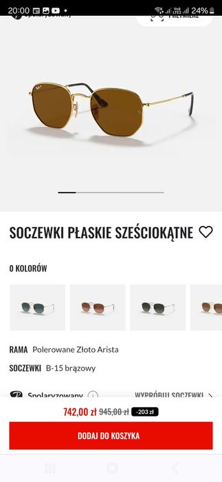 Ray Ban  okulary stan idealny