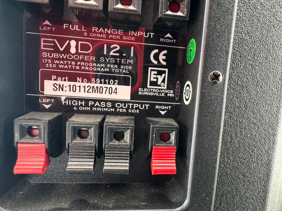 Electro-Voice EV8D 6.2+ Two-Column Speaker System with EV8D 12.1 Subwoofer64284290160642122