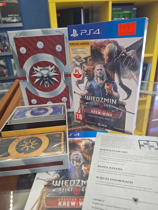 Wiedźmin 3 Dziki Gon Krew I Wino PS4, BDB, Sklep Centrum Grania
