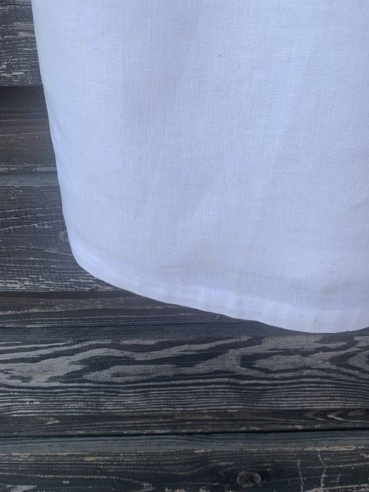 Белое легкое платье (лен вискоза)