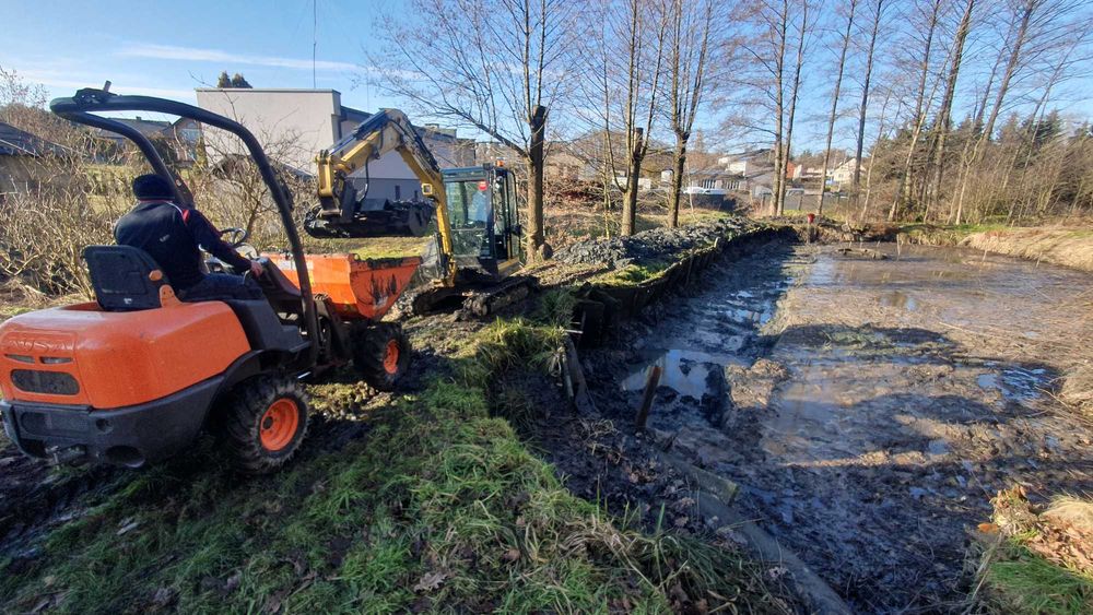 Wynajem wozidło minikoparka